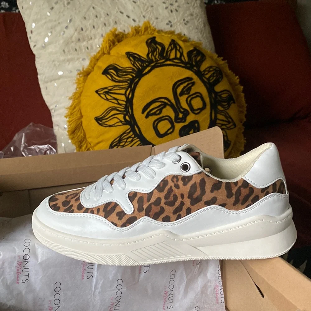 Coconuts by Matisse Leopard Sneakers BNWT NWT - Picture 1 of 3